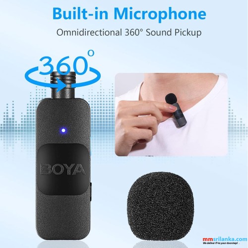 BOYA BY-V20 2.4GHZ WIRELESS MICROPHONE (6M)